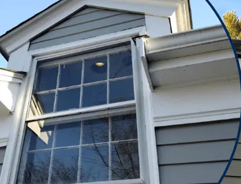 Old drafty window before replacement in Beverly, MA
